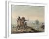 Snake Indians Testing Bows, 1837-Alfred Jacob Miller-Framed Giclee Print