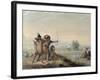 Snake Indians Testing Bows, 1837-Alfred Jacob Miller-Framed Giclee Print