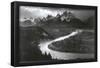 Snake River Grand Tetons Ansel Adams ART PRINT POSTER-null-Framed Poster