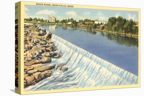 Snake River, Idaho Falls, Idaho-null-Stretched Canvas