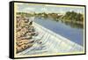 Snake River, Idaho Falls, Idaho-null-Framed Stretched Canvas