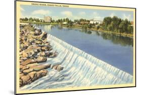 Snake River, Idaho Falls, Idaho-null-Mounted Art Print