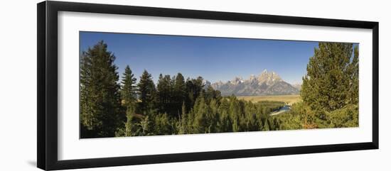 Snake River Overlook and Teton Mountain Range, Grand Teton National Park, Wyoming, USA-Michele Falzone-Framed Photographic Print