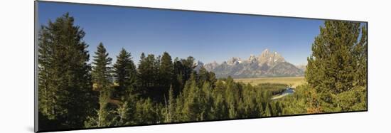 Snake River Overlook and Teton Mountain Range, Grand Teton National Park, Wyoming, USA-Michele Falzone-Mounted Photographic Print