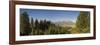 Snake River Overlook and Teton Mountain Range, Grand Teton National Park, Wyoming, USA-Michele Falzone-Framed Photographic Print