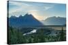 Snake River Overlook Color-Alan Majchrowicz-Stretched Canvas