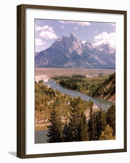 Snake River with Tetons in Background-Alfred Eisenstaedt-Framed Photographic Print