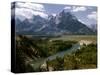 Snake River with the Grand Tetons in the Background, Jackson Hole, Wyoming-Alfred Eisenstaedt-Stretched Canvas