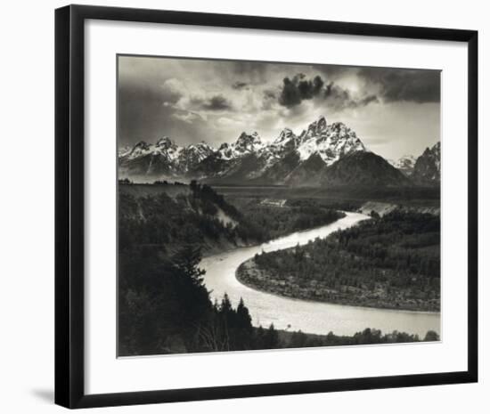 Snake River-Ansel Adams-Framed Art Print