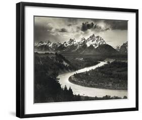 Snake River-Ansel Adams-Framed Art Print