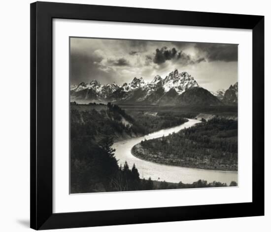 Snake River-Ansel Adams-Framed Art Print