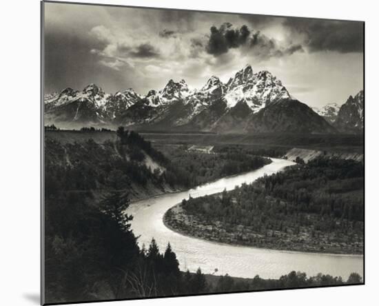 Snake River-Ansel Adams-Mounted Art Print