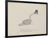 Snake Wearing a Hat From a Collection Of Poems and Songs by Edward Lear-Edward Lear-Framed Giclee Print