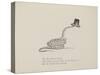 Snake Wearing a Hat From a Collection Of Poems and Songs by Edward Lear-Edward Lear-Stretched Canvas