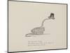 Snake Wearing a Hat From a Collection Of Poems and Songs by Edward Lear-Edward Lear-Mounted Giclee Print
