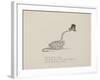 Snake Wearing a Hat From a Collection Of Poems and Songs by Edward Lear-Edward Lear-Framed Giclee Print