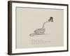 Snake Wearing a Hat From a Collection Of Poems and Songs by Edward Lear-Edward Lear-Framed Giclee Print