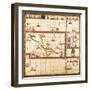 Snakes and Ladders, the Path to Heaven or Hell, Mid 18th Century-null-Framed Giclee Print