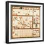 Snakes and Ladders, the Path to Heaven or Hell, Mid 18th Century-null-Framed Giclee Print