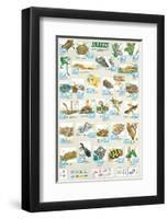 Snakes-null-Framed Art Print