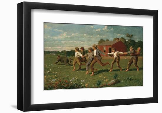 Snap the Whip, 1872-Winslow Homer-Framed Art Print