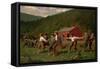 Snap the Whip, 1872-Winslow Homer-Framed Stretched Canvas