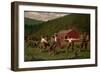 Snap the Whip, 1872-Winslow Homer-Framed Giclee Print