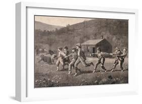 Snap-The-Whip', September 20, 1873-Winslow Homer-Framed Giclee Print