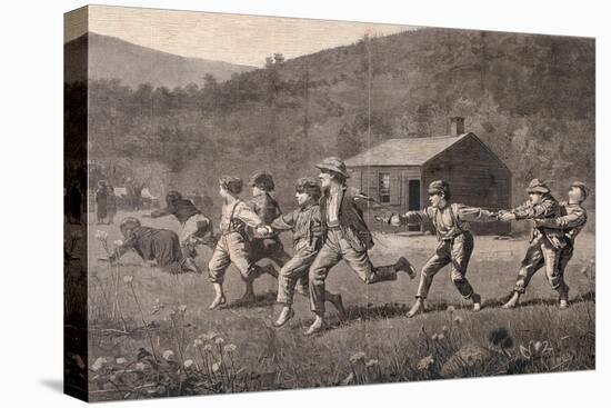 Snap-The-Whip', September 20, 1873-Winslow Homer-Stretched Canvas