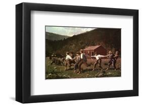 Snap the Whip-Winslow Homer-Framed Art Print