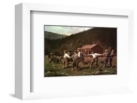 Snap the Whip-Winslow Homer-Framed Art Print