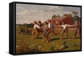 Snap the Whip-Winslow Homer-Framed Stretched Canvas