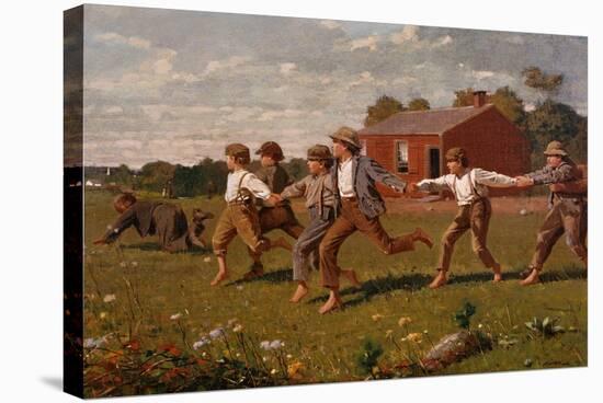 Snap the Whip-Winslow Homer-Stretched Canvas