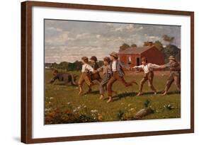 Snap the Whip-Winslow Homer-Framed Giclee Print