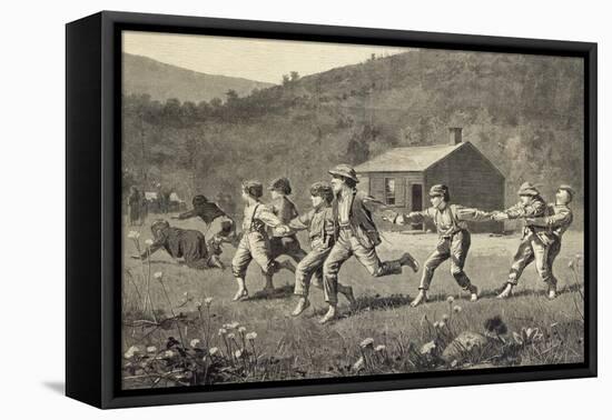 Snap the Whip-Winslow Homer-Framed Stretched Canvas