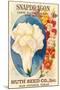 Snapdragon Seed Packet-null-Mounted Art Print