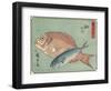 Snapper and Horse Mackerel, 1830-1844-Utagawa Hiroshige-Framed Giclee Print