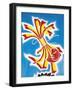 Snapper and Red Ribbons Tied in Middle-null-Framed Giclee Print