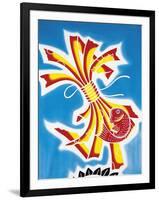 Snapper and Red Ribbons Tied in Middle-null-Framed Giclee Print