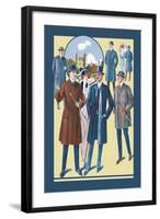 Snappy Dressers on a Sunny Afternoon-null-Framed Art Print