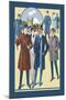 Snappy Dressers on a Sunny Afternoon-null-Mounted Art Print