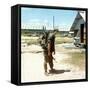 Snapshot of an Army Soldier in Vietnam, Ca. 1970-null-Framed Stretched Canvas