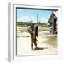 Snapshot of an Army Soldier in Vietnam, Ca. 1970-null-Framed Photographic Print
