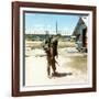 Snapshot of an Army Soldier in Vietnam, Ca. 1970-null-Framed Photographic Print