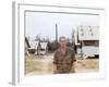 Snapshot of Us Army Soldier on Base in Vietnam, Ca. 1970-null-Framed Photographic Print