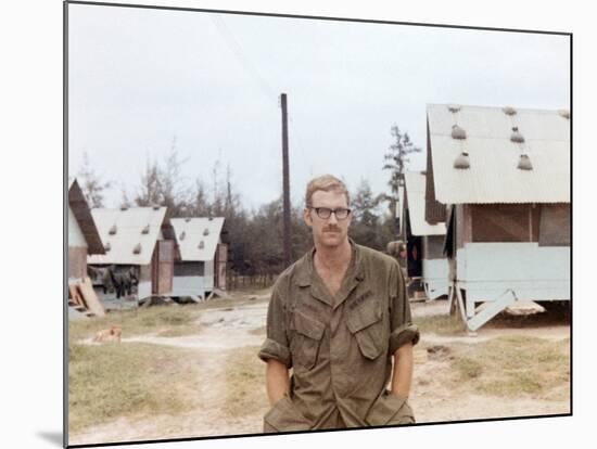 Snapshot of Us Army Soldier on Base in Vietnam, Ca. 1970-null-Mounted Photographic Print