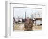 Snapshot of Us Army Soldier on Base in Vietnam, Ca. 1970-null-Framed Photographic Print