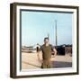 Snapshot of Us Army Soldier on Base in Vietnam, Ca. 1970-null-Framed Photographic Print