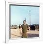 Snapshot of Us Army Soldier on Base in Vietnam, Ca. 1970-null-Framed Photographic Print