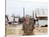 Snapshot of Us Army Soldier on Base in Vietnam, Ca. 1970-null-Stretched Canvas